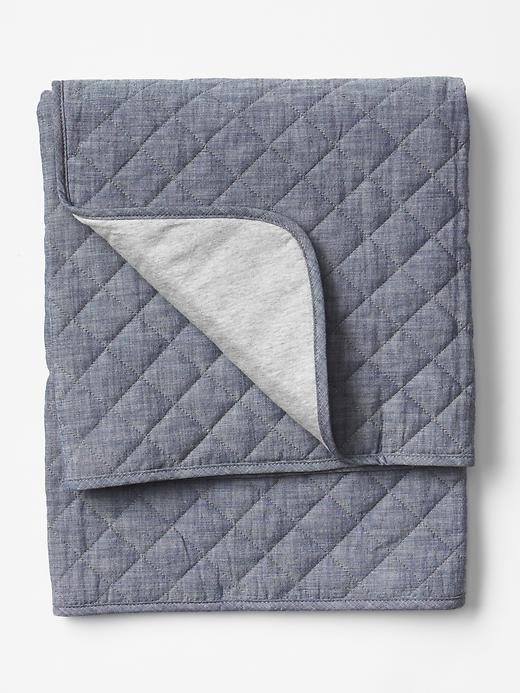 View large product image 1 of 1. Chambray blanket