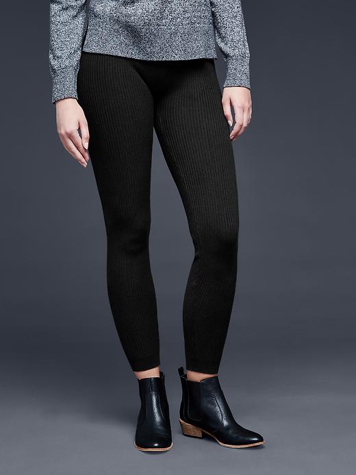 View large product image 1 of 1. Ribbed leggings