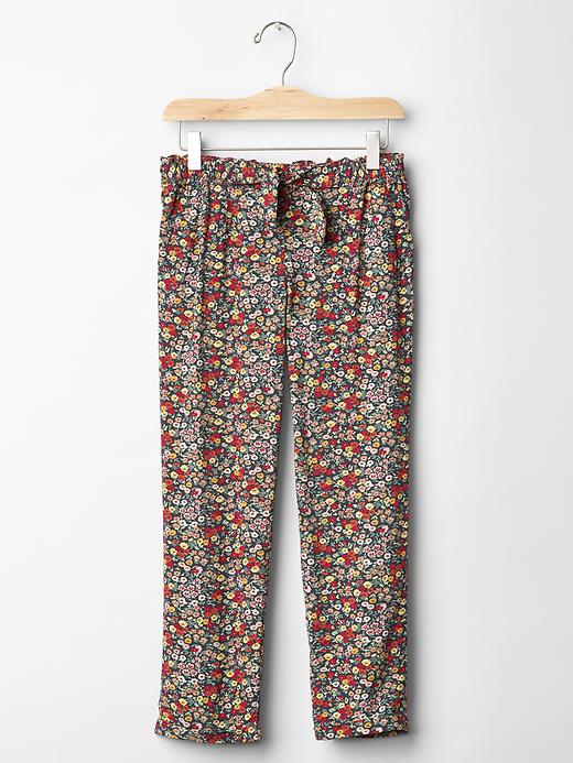 Image number 1 showing, Floral knot bow soft pants
