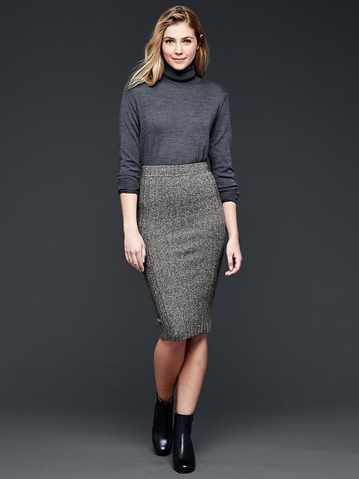 Image number 4 showing, Ribbed pencil skirt
