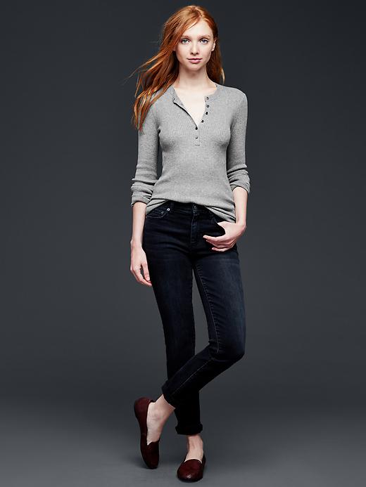 Image number 4 showing, Ribbed henley