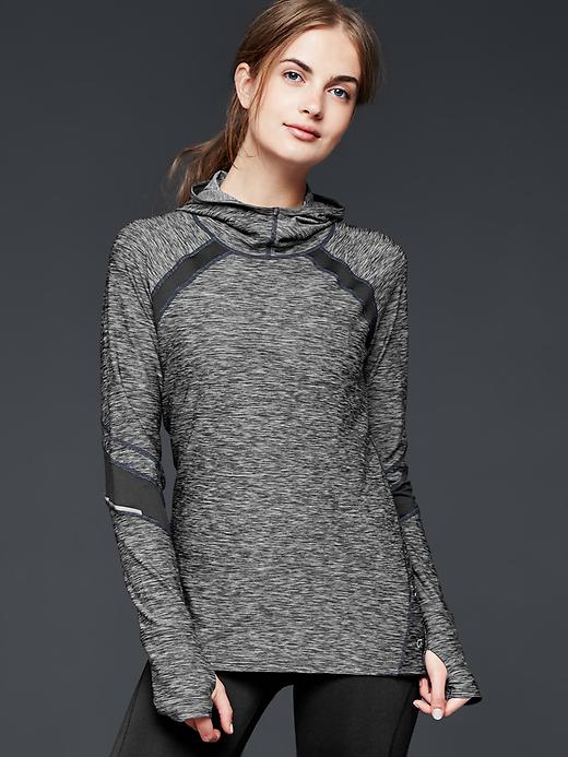 View large product image 1 of 1. GapFit space-dye running pullover