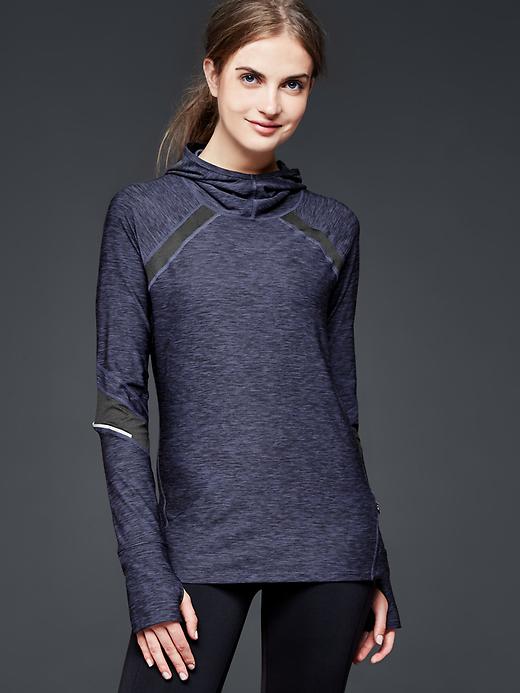 View large product image 1 of 1. GapFit space-dye running pullover