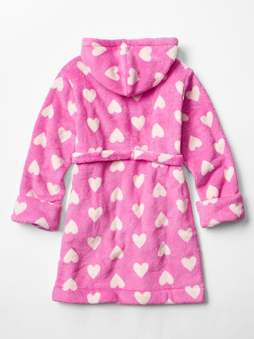 Image number 2 showing, Heart fleece sleep robe