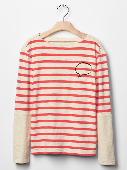 View large product image 1 of 1. GapKids x ED stripe graphic tee