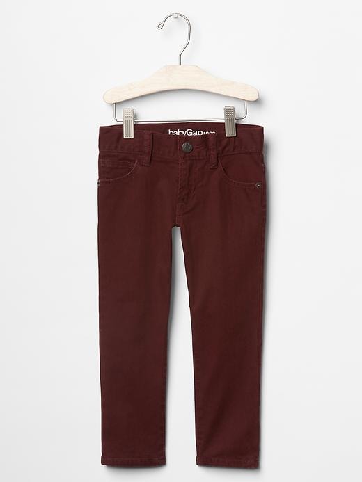 Image number 1 showing, Slim herringbone five-pocket pants