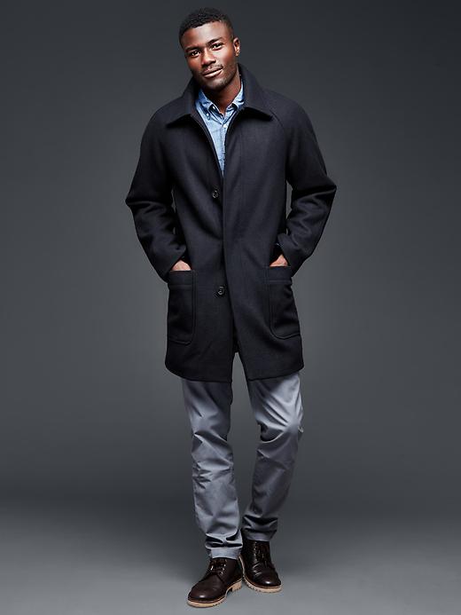 Image number 3 showing, Wool mac jacket
