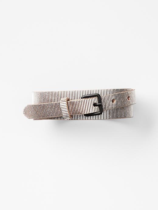 Gap Laser Cut Belt Size Xl - Silver Icon