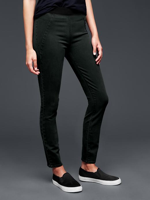Image number 9 showing, 1969 resolution pull-on seamed legging jeans