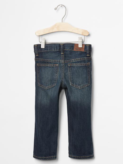 Image number 2 showing, 1969 destructed straight jeans
