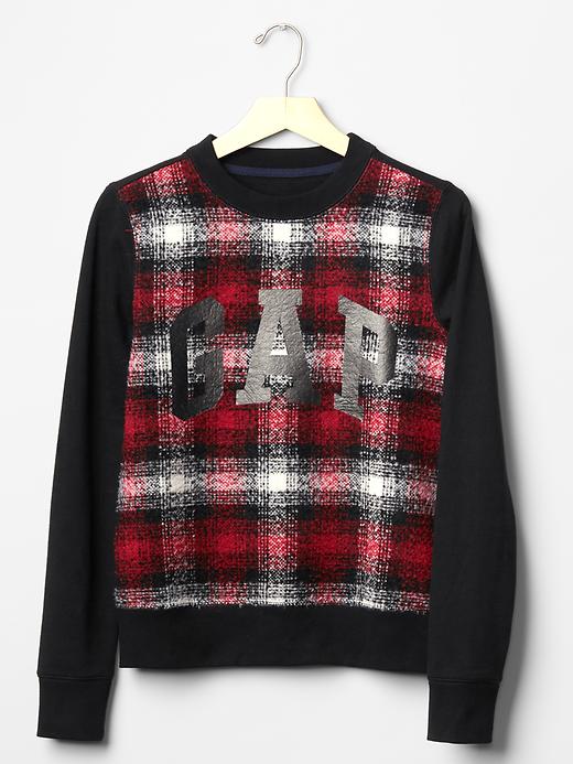 Image number 6 showing, Plaid logo pullover