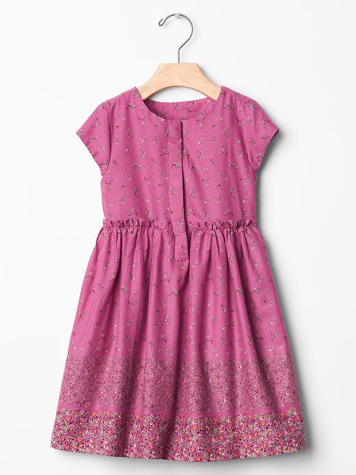 Image number 1 showing, Floral dobby fit & flare dress