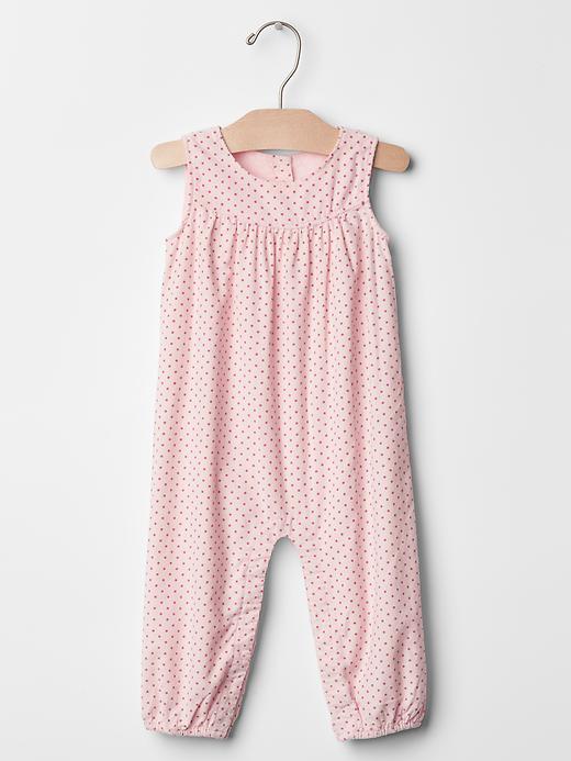 Image number 1 showing, Cord polka-dot one-piece