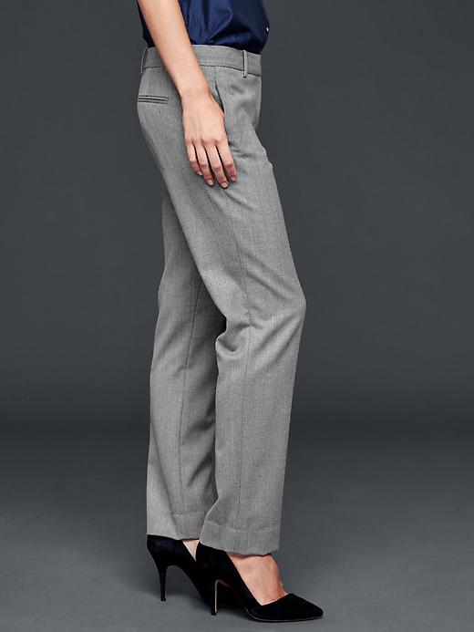 Image number 3 showing, Heathered true straight pants