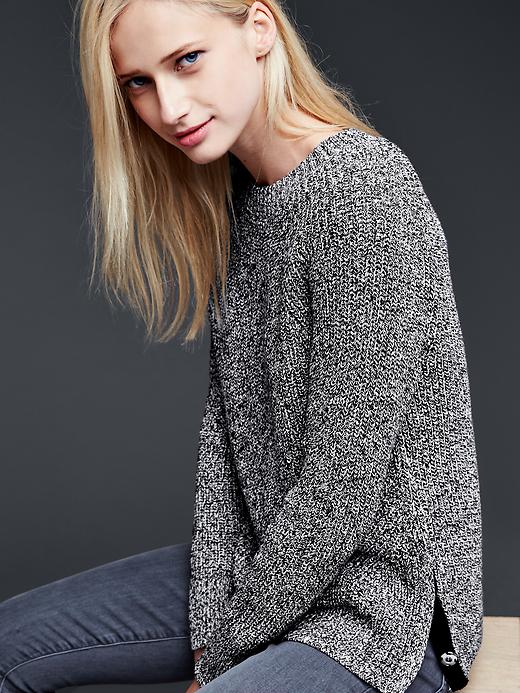 Image number 3 showing, Side-snap sweater