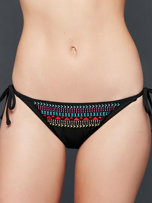 View large product image 1 of 1. Printed string bikini