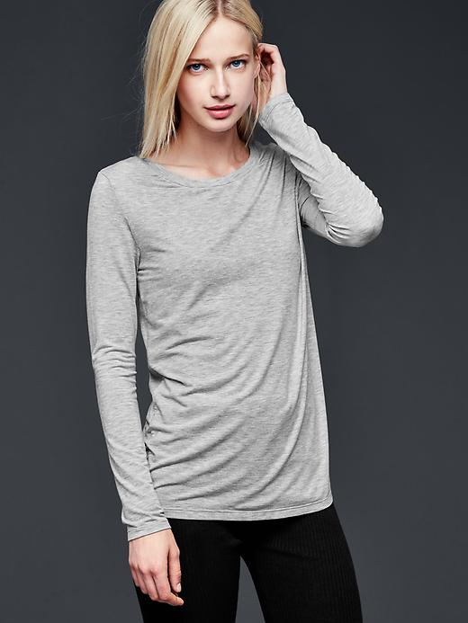 View large product image 1 of 1. Pure Body modal long-sleeve tee