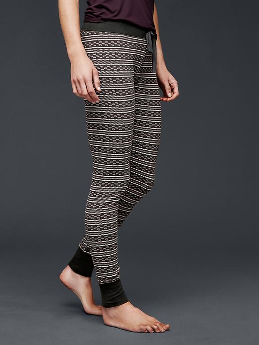Image number 1 showing, Adult Printed Cotton Leggings