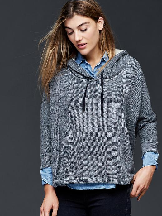 View large product image 1 of 1. Fleece cape hoodie