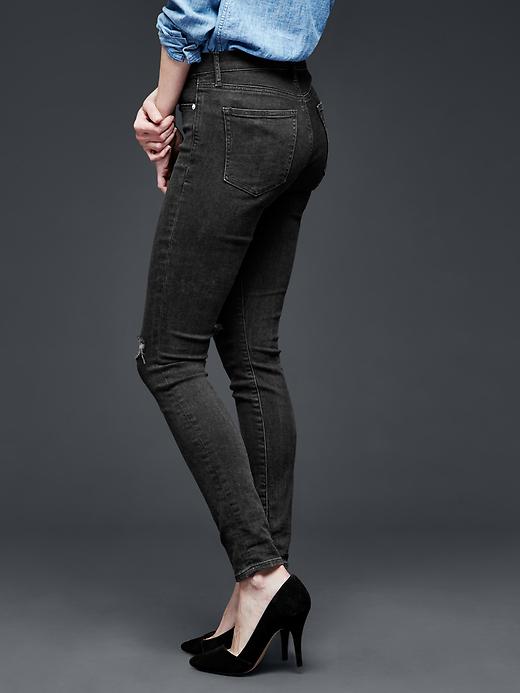 Image number 3 showing, 1969 destructed resolution true skinny high-rise jeans