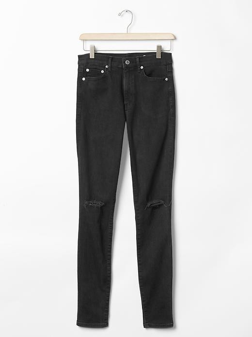Image number 6 showing, 1969 destructed resolution true skinny high-rise jeans