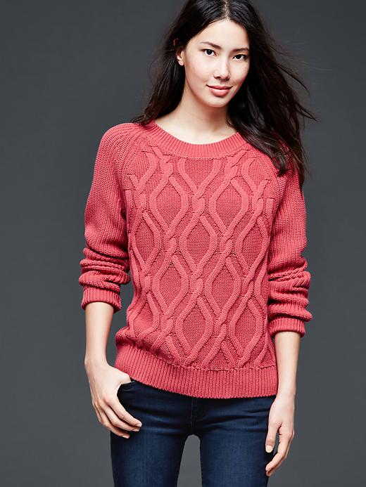 Image number 3 showing, Cable-knit pullover sweater