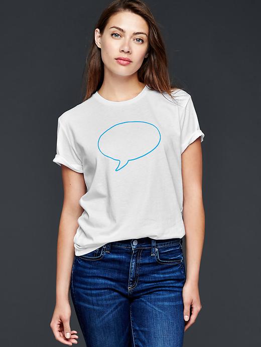 View large product image 1 of 1. Gap x ED customizable conversation tee