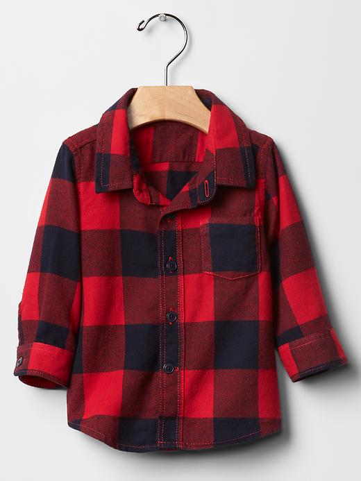 Image number 1 showing, Flannel plaid shirt