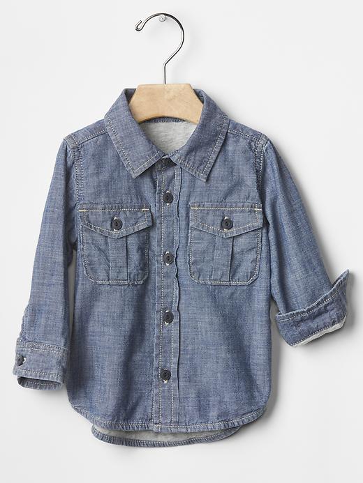 Image number 1 showing, 1969 chambray shirt