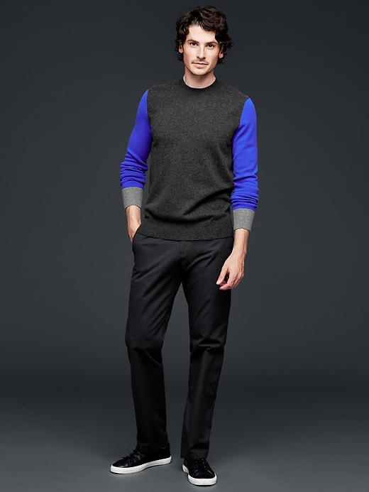 Image number 3 showing, Cashmere colorblock sweater
