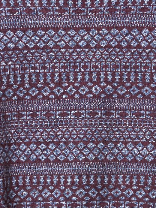 Image number 5 showing, Marled fair isle crew sweater