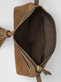View large product image 3 of 3. Suede crossbody bag