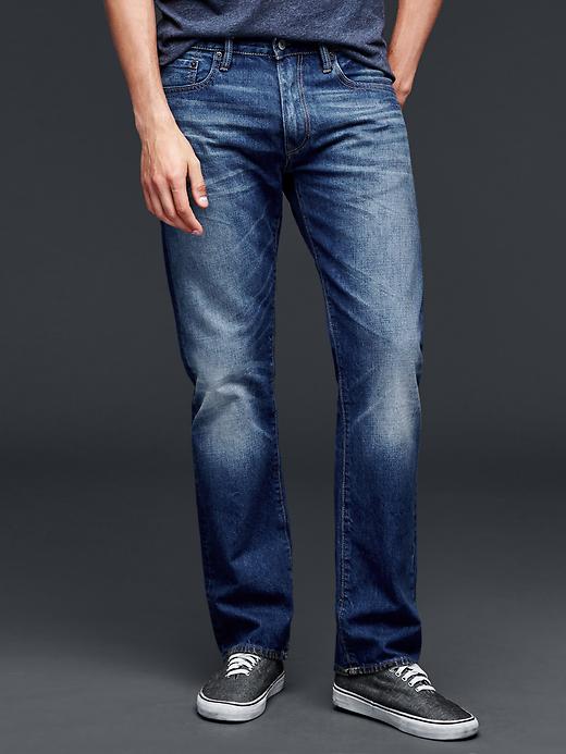 Image number 1 showing, 1969 standard taper fit jeans (medium indigo wash)