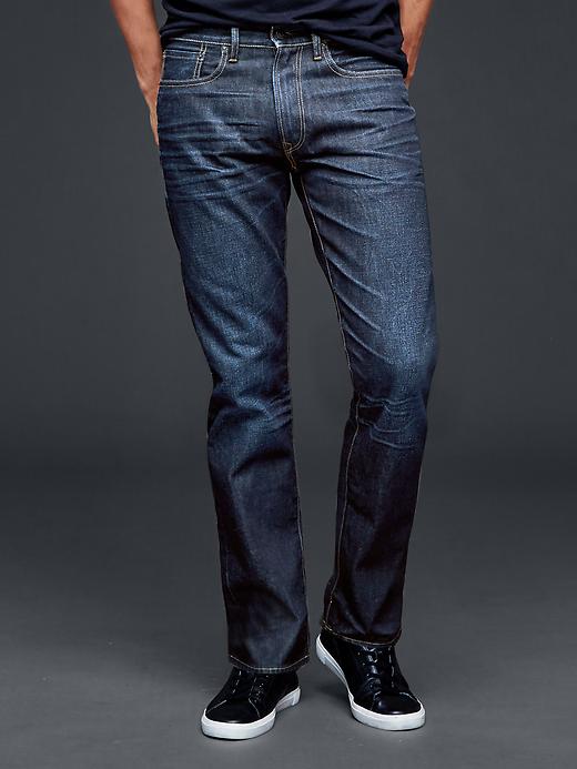 Image number 1 showing, 1969 standard taper fit jeans (dark resin wash)