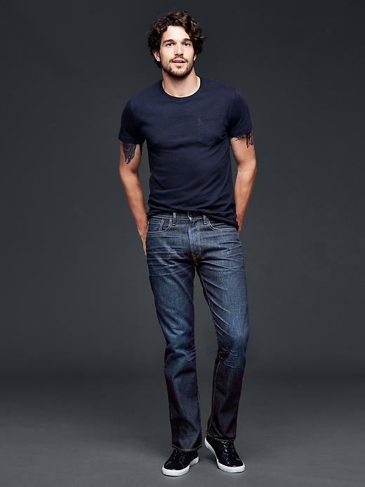 Image number 3 showing, 1969 standard taper fit jeans (dark resin wash)