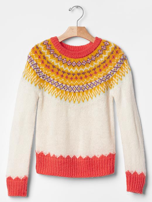 Image number 1 showing, Fair isle sweater