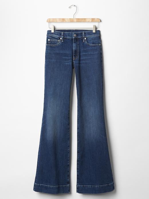 Image number 5 showing, 1969 medium indigo authentic flare jeans