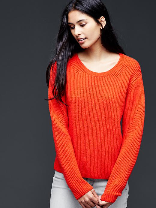 View large product image 1 of 1. Dolman pullover sweater