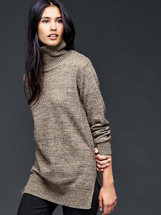 Image number 3 showing, Snap turtle-neck sweater