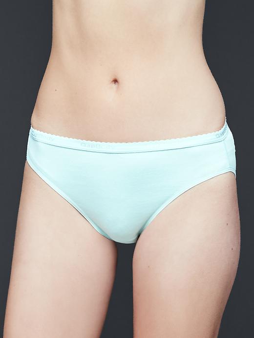 Image number 5 showing, Stretch Cotton High Leg Brief