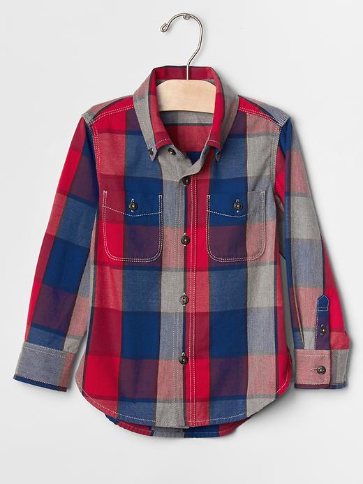 View large product image 1 of 1. Checkered shirt