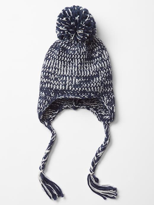 View large product image 1 of 1. Marled pom-pom hat