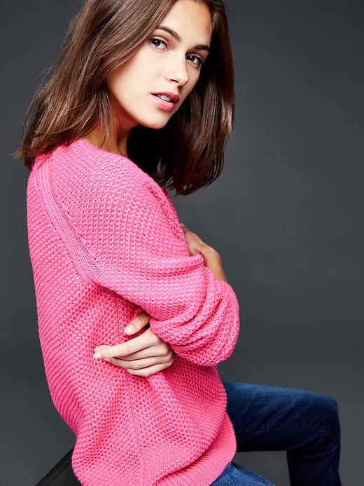 Image number 3 showing, Textural pullover sweater