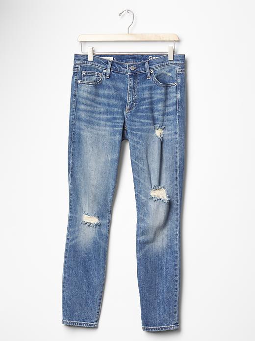 Image number 6 showing, AUTHENTIC 1969 destructed true skinny jeans