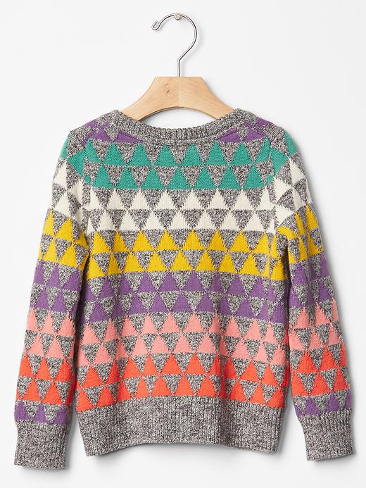 Image number 2 showing, Geometric fair isle sweater