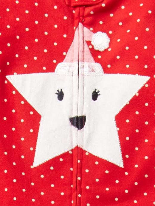 Image number 3 showing, Festive star footed one-piece