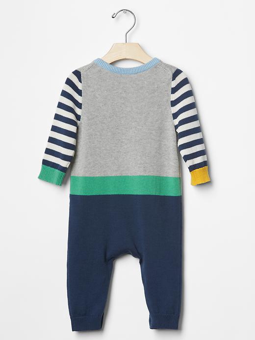 Image number 2 showing, Boy colorblock sweater one-piece