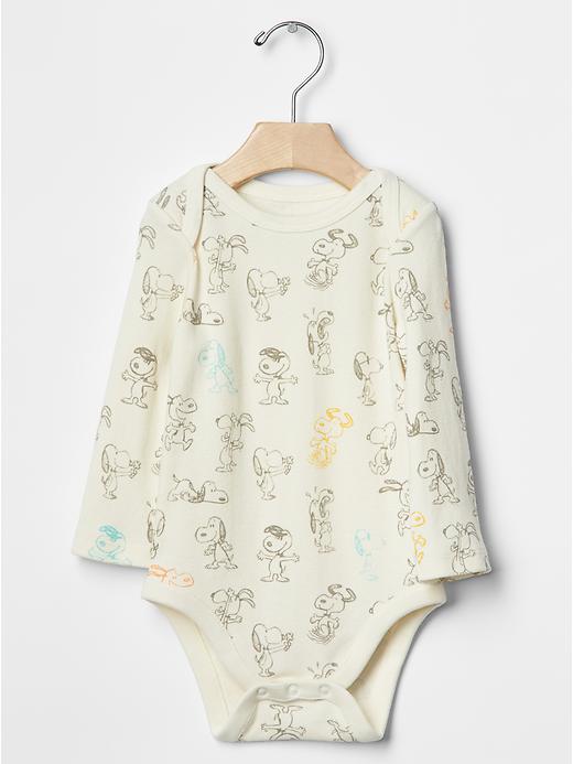 Image number 1 showing, babyGap + Peanuts&#174 printed bodysuit