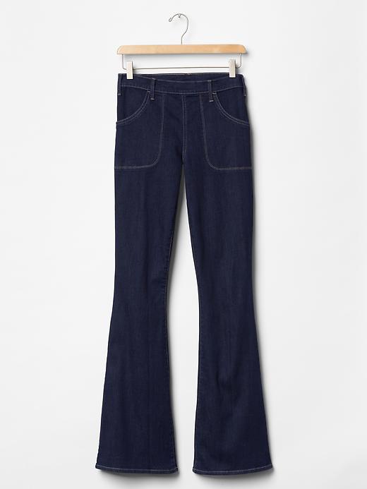 Image number 5 showing, 1969 resolution side-zip skinny flare jeans