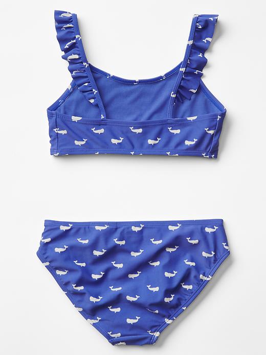 Image number 2 showing, Whale flutter swim two-piece